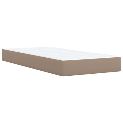 Giroletto a Molle con Materasso Cappuccino 100x200cm Similpelle