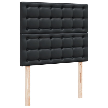 Giroletto a Molle con Materasso Nero 120x190 cm in Similpelle | homemem39