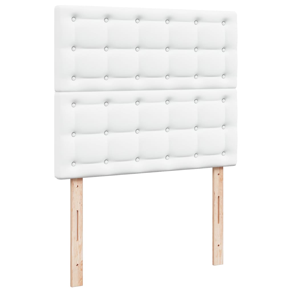 Giroletto a Molle con Materasso Bianco 120x200 cm in Similpelle
