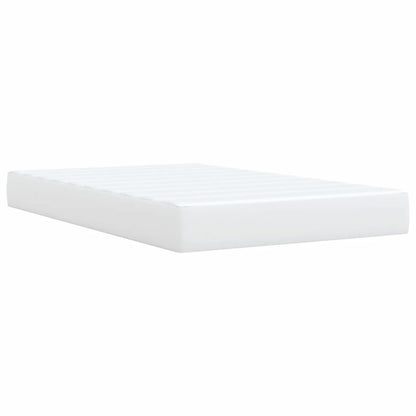 Giroletto a Molle con Materasso Bianco 120x200 cm in Similpelle