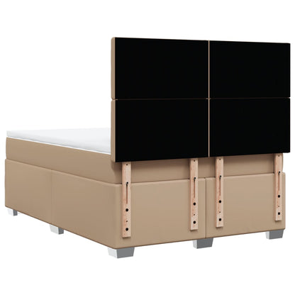 Giroletto a Molle con Materasso Cappuccino 140x190cm Similpelle