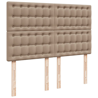 Giroletto a Molle con Materasso Cappuccino 160x200cm Similpelle | homemem39