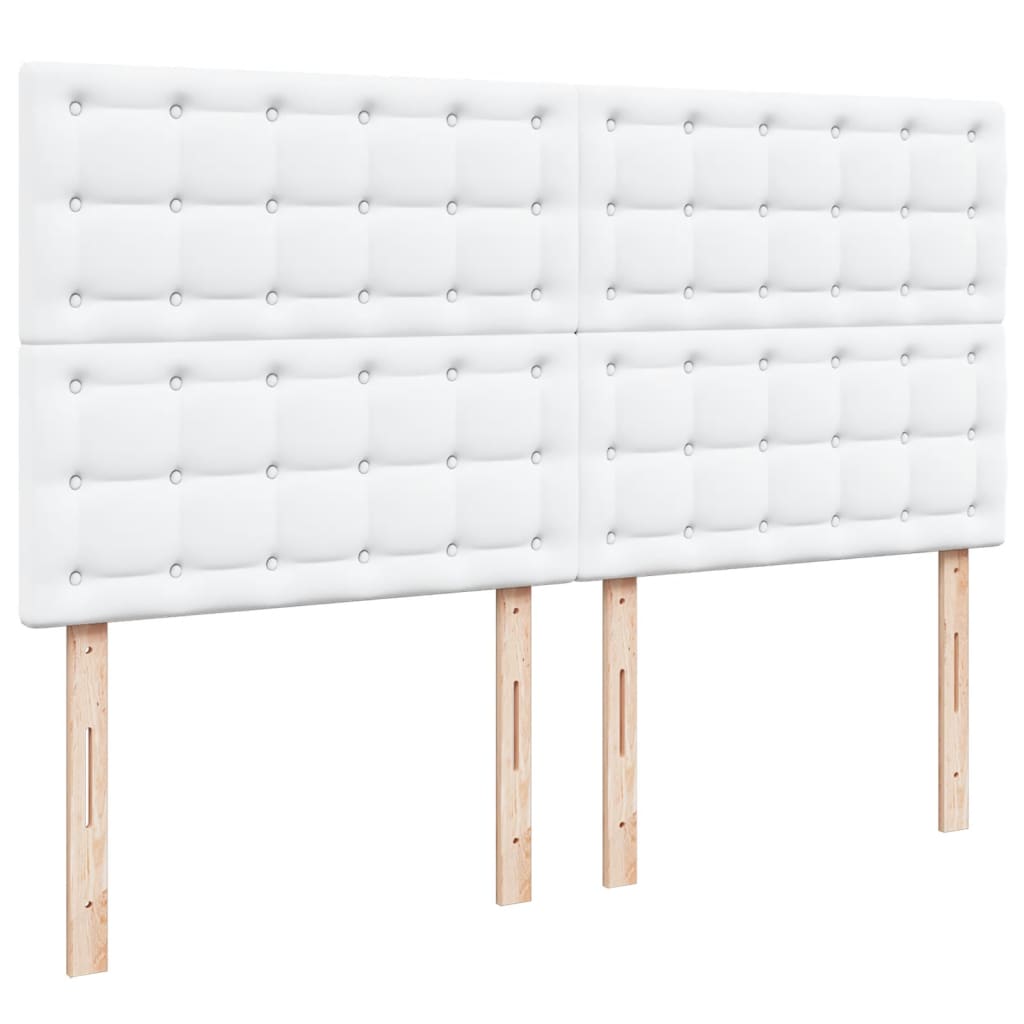 Giroletto a Molle con Materasso Bianco 180x200 cm in Similpelle