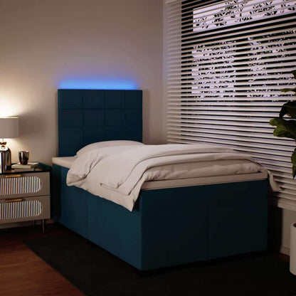 Giroletto a Molle con Materasso Blu 120x200 cm in Velluto | homemem39