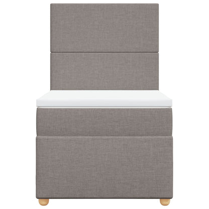 Giroletto a Molle con Materasso Tortora 80x200 cm inTessuto | homemem39