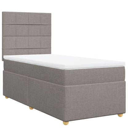 Giroletto a Molle con Materasso Tortora 80x200 cm inTessuto | homemem39