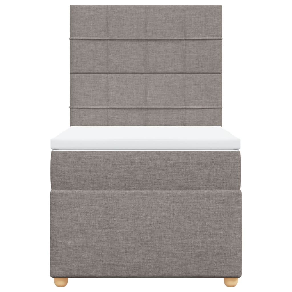 Giroletto a Molle con Materasso Tortora 80x200 cm inTessuto | homemem39