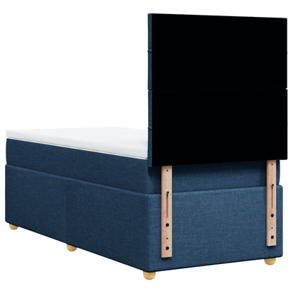 Giroletto a Molle con Materasso Blu 80x200 cm inTessuto