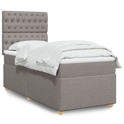 Giroletto a Molle con Materasso Tortora 80x200 cm inTessuto | homemem39