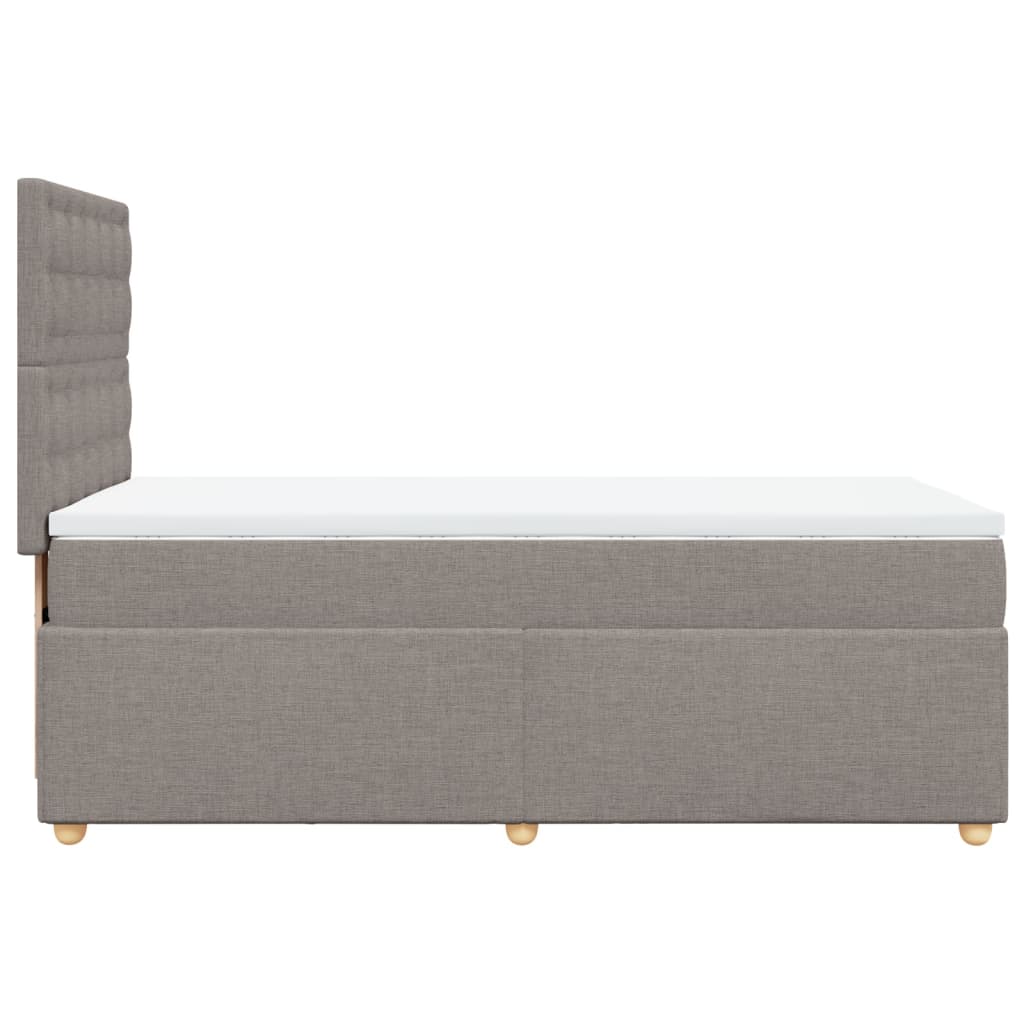 Giroletto a Molle con Materasso Tortora 80x200 cm inTessuto | homemem39