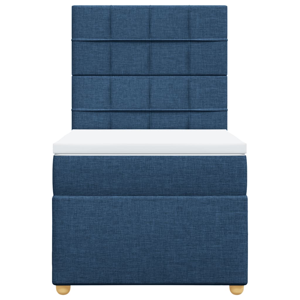 Giroletto a Molle con Materasso Blu 90x200 cm inTessuto