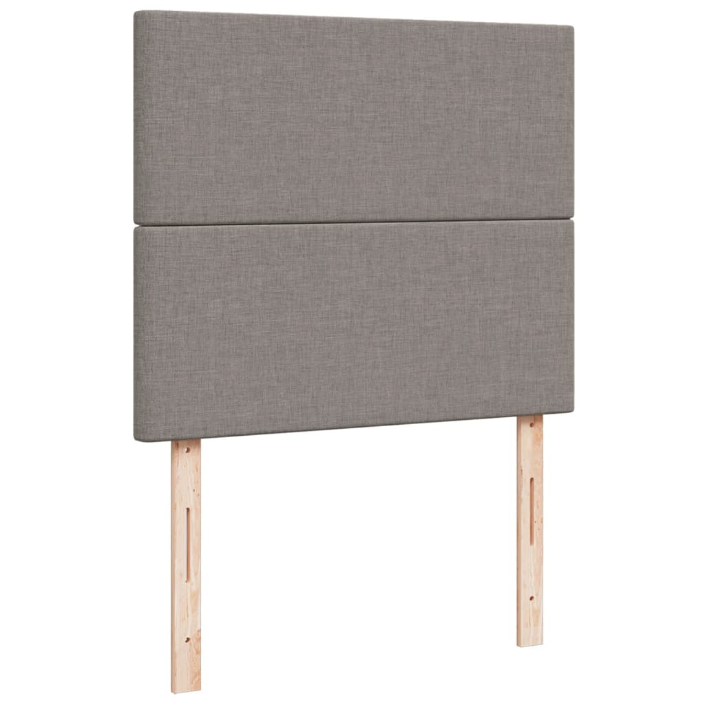 Giroletto a Molle con Materasso Tortora 120x190 cm in Tessuto