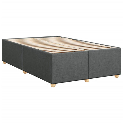 Giroletto a Molle con Materasso Grigio Scuro 120x190cm Tessuto