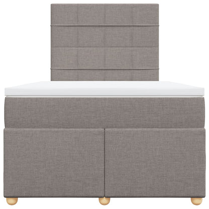 Giroletto a Molle con Materasso Tortora 120x200 cm in Tessuto