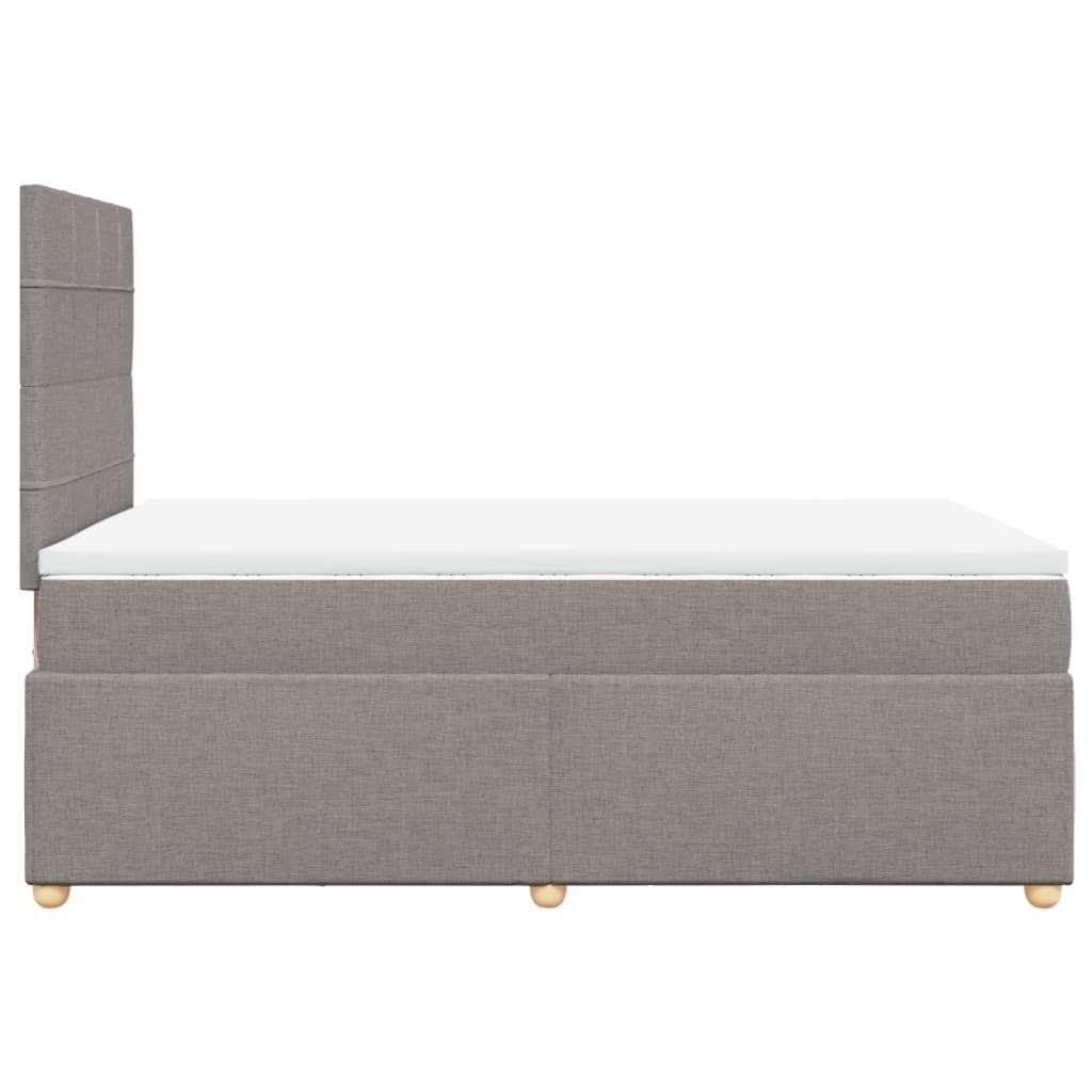 Giroletto a Molle con Materasso Tortora 120x200 cm in Tessuto | homemem39