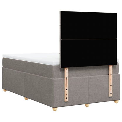 Giroletto a Molle con Materasso Tortora 120x200 cm in Tessuto | homemem39