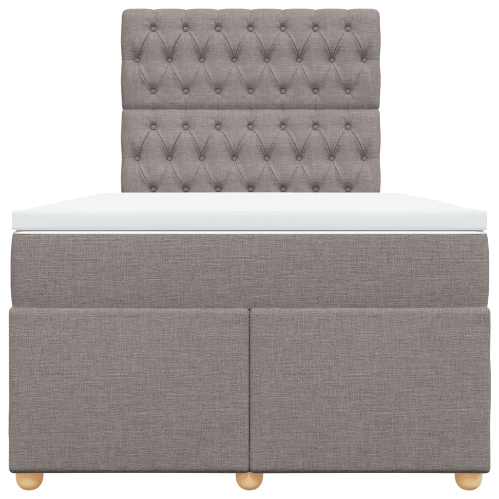 Giroletto a Molle con Materasso Tortora 120x200 cm in Tessuto | homemem39