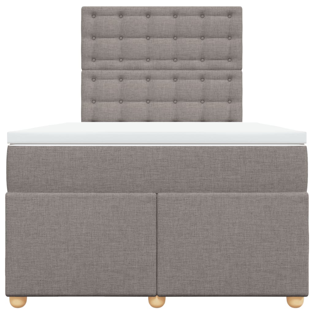 Giroletto a Molle con Materasso Tortora 120x200 cm in Tessuto | homemem39
