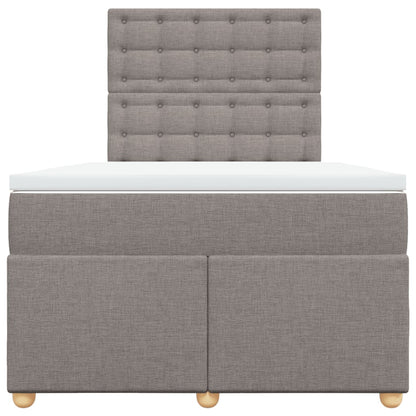 Giroletto a Molle con Materasso Tortora 120x200 cm in Tessuto | homemem39