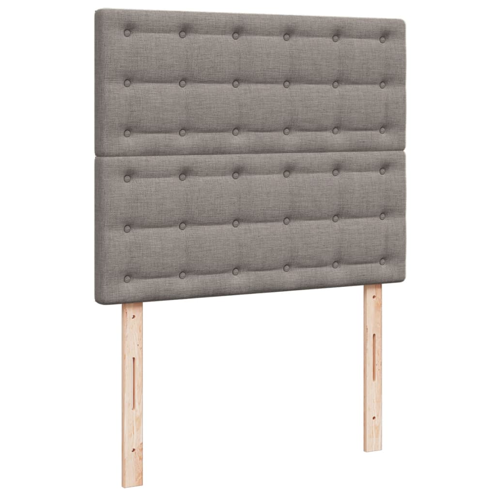 Giroletto a Molle con Materasso Tortora 120x200 cm in Tessuto | homemem39