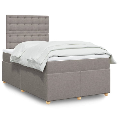 Giroletto a Molle con Materasso Tortora 120x200 cm in Tessuto | homemem39