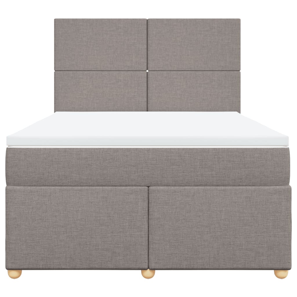 Giroletto a Molle con Materasso Tortora 140x190 cm in Tessuto | homemem39