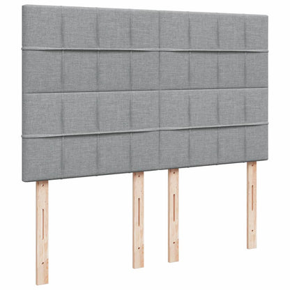 Giroletto a Molle con Materasso Grigio Chiaro 140x190cm Tessuto | homemem39