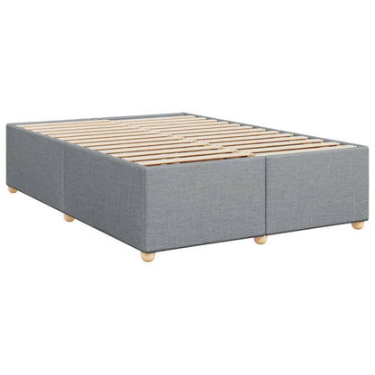 Giroletto a Molle con Materasso Grigio Chiaro 160x200cm Tessuto