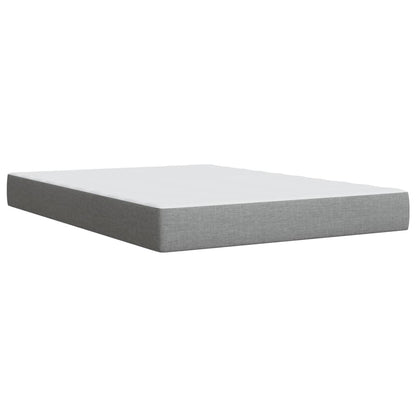 Giroletto a Molle con Materasso Grigio Chiaro 160x200cm Tessuto
