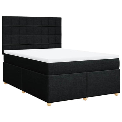 Giroletto a Molle con Materasso Nero 160x200 cm in Tessuto | homemem39