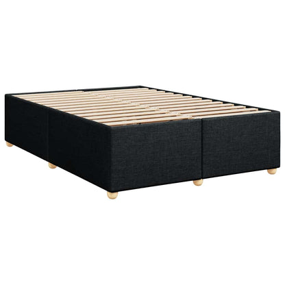 Giroletto a Molle con Materasso Nero 160x200 cm in Tessuto | homemem39