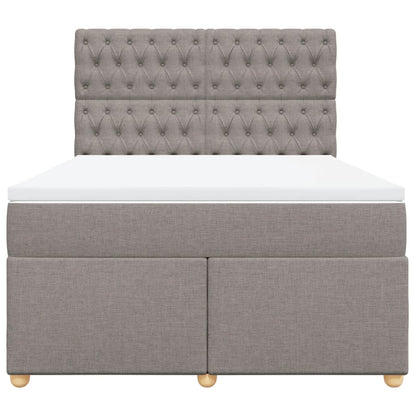 Giroletto a Molle con Materasso Tortora 160x200 cm in Tessuto | homemem39