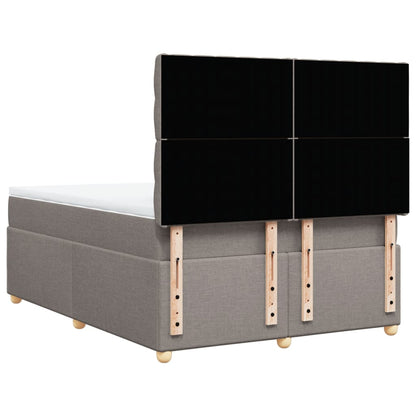 Giroletto a Molle con Materasso Tortora 160x200 cm in Tessuto | homemem39