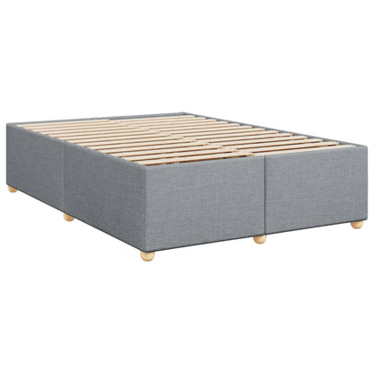 Giroletto a Molle con Materasso Grigio Chiaro 160x200cm Tessuto
