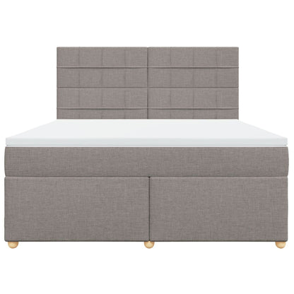 Giroletto a Molle con Materasso Tortora 180x200 cm in Tessuto | homemem39