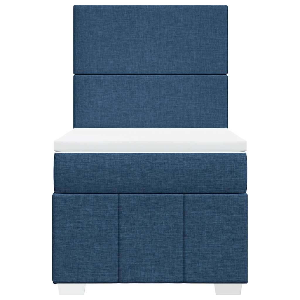 Giroletto a Molle con Materasso Blu 80x200 cm inTessuto | homemem39