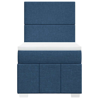 Giroletto a Molle con Materasso Blu 80x200 cm inTessuto | homemem39
