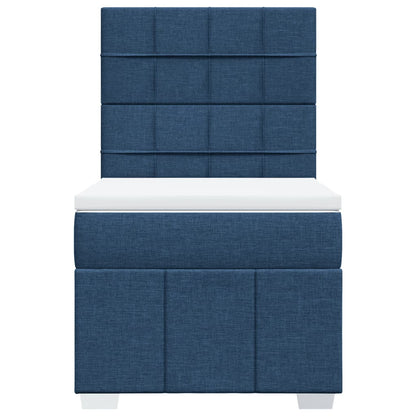 Giroletto a Molle con Materasso Blu 80x200 cm inTessuto | homemem39