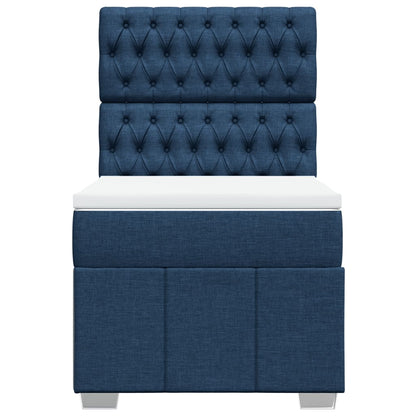 Giroletto a Molle con Materasso Blu 80x200 cm inTessuto | homemem39
