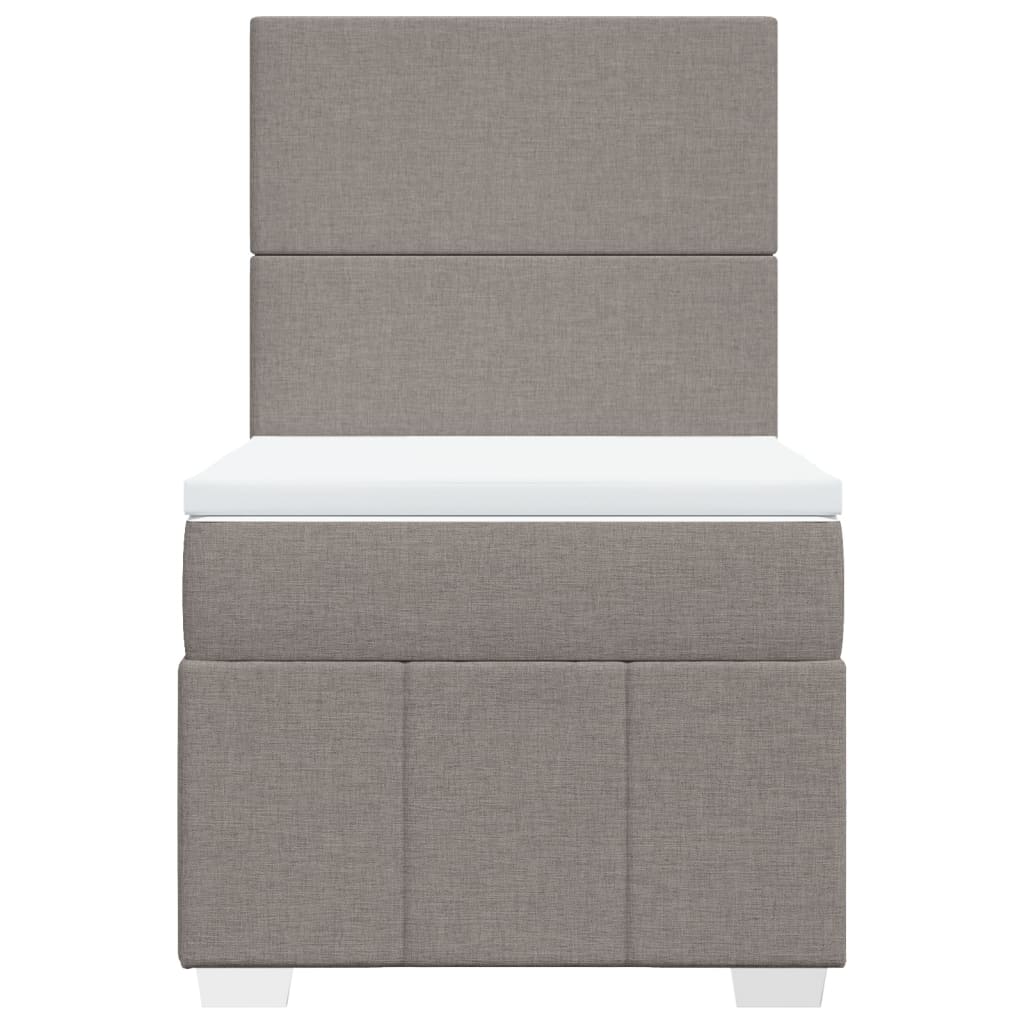 Giroletto a Molle con Materasso Tortora 90x200 cm inTessuto | homemem39