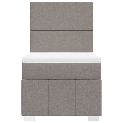 Giroletto a Molle con Materasso Tortora 90x200 cm inTessuto | homemem39