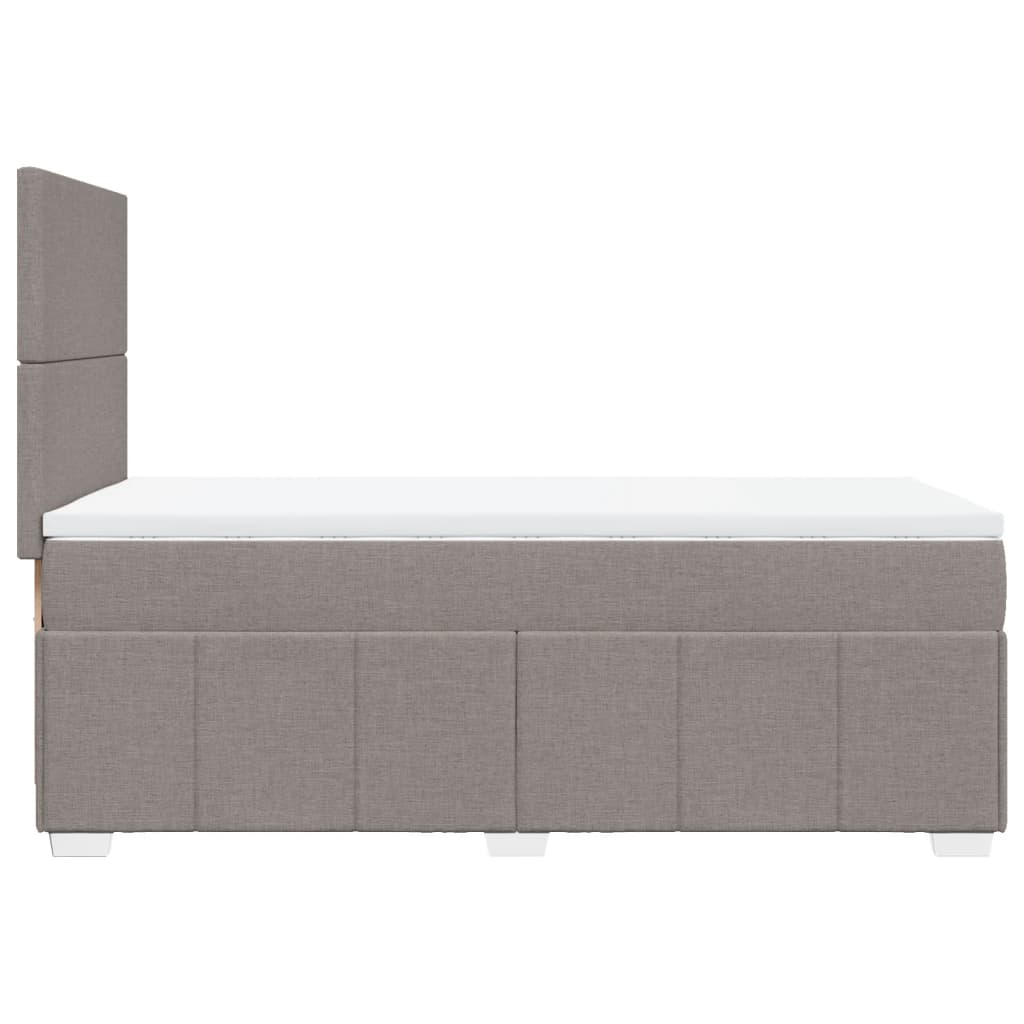 Giroletto a Molle con Materasso Tortora 90x200 cm inTessuto | homemem39