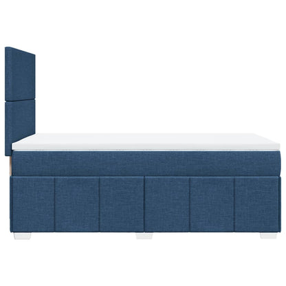 Giroletto a Molle con Materasso Blu 90x200 cm inTessuto | homemem39