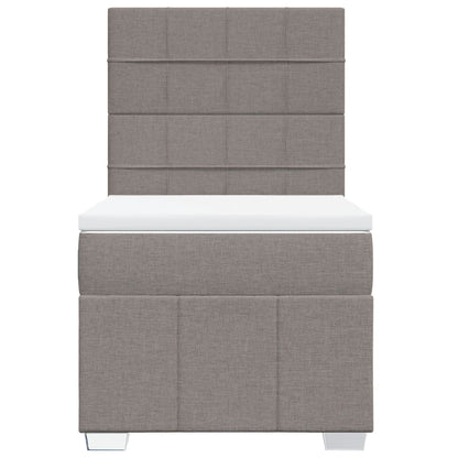 Giroletto a Molle con Materasso Tortora 90x200 cm inTessuto | homemem39