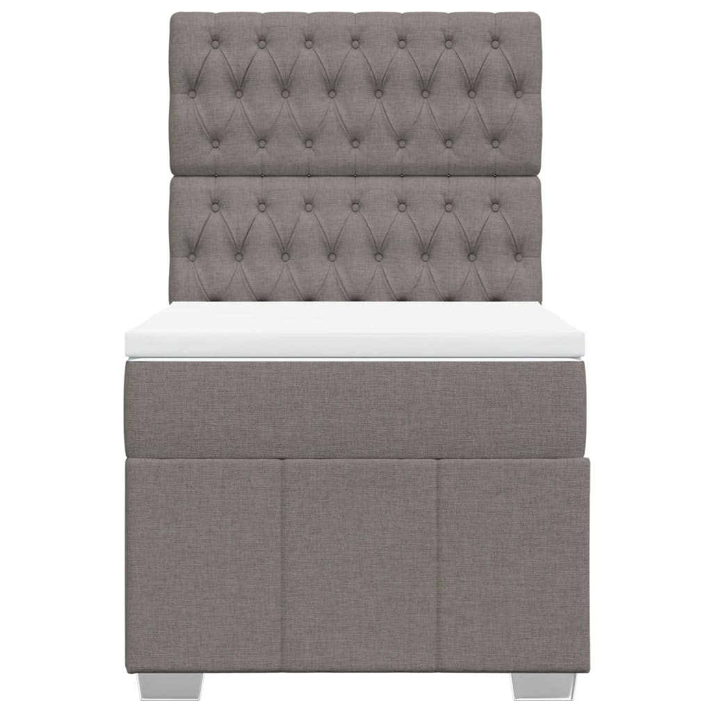 Giroletto a Molle con Materasso Tortora 90x200 cm inTessuto | homemem39