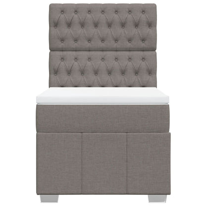 Giroletto a Molle con Materasso Tortora 90x200 cm inTessuto | homemem39