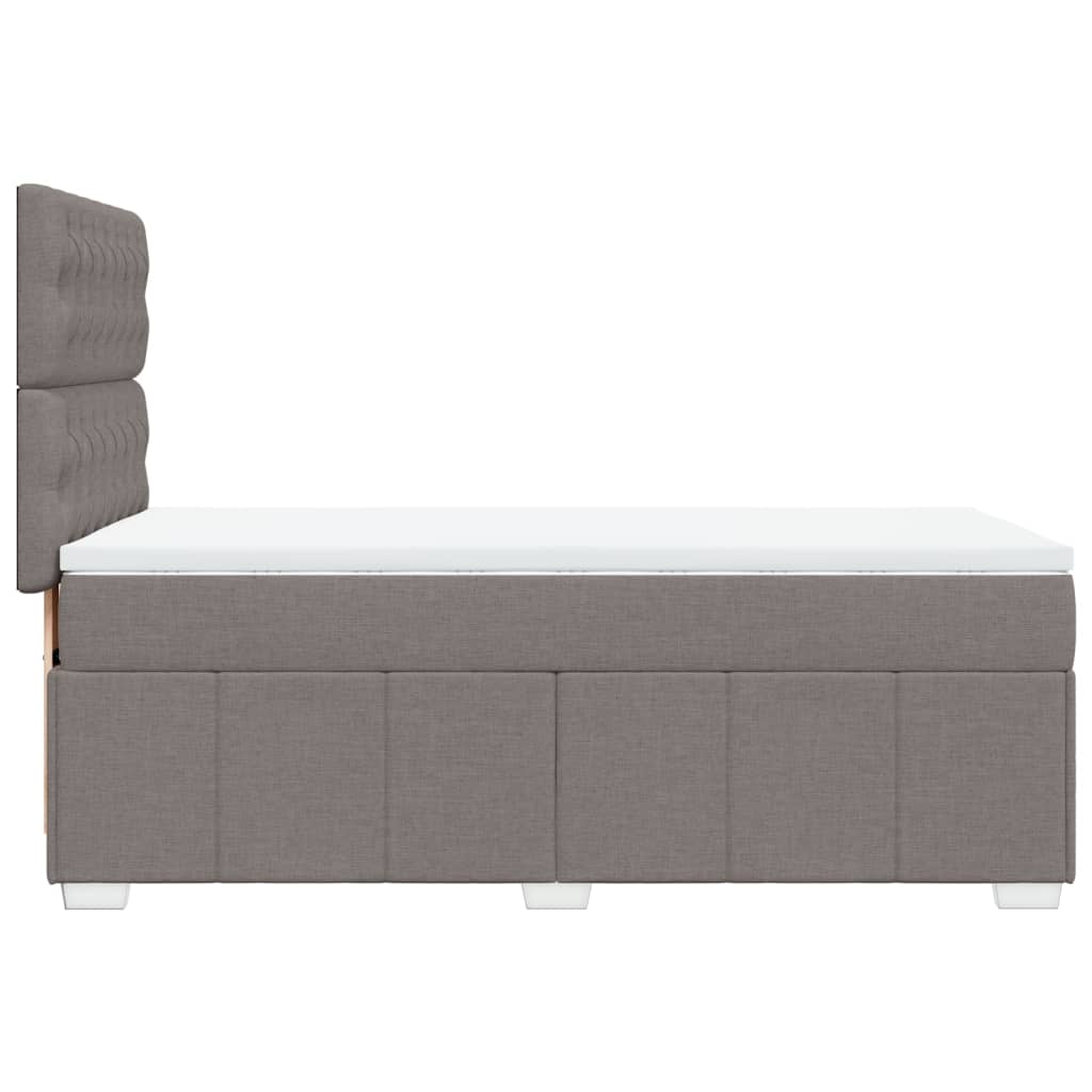 Giroletto a Molle con Materasso Tortora 90x200 cm inTessuto | homemem39