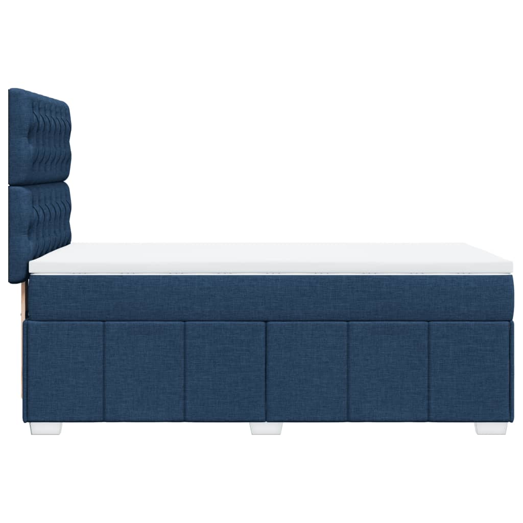 Giroletto a Molle con Materasso Blu 90x200 cm inTessuto | homemem39