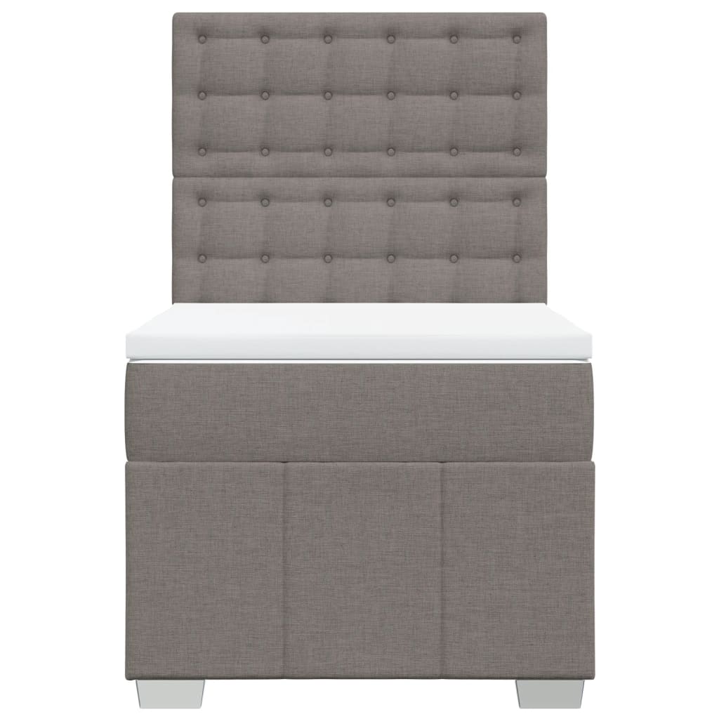 Giroletto a Molle con Materasso Tortora 90x200 cm inTessuto | homemem39