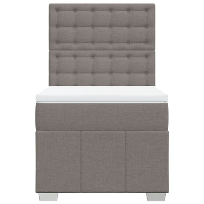 Giroletto a Molle con Materasso Tortora 90x200 cm inTessuto | homemem39